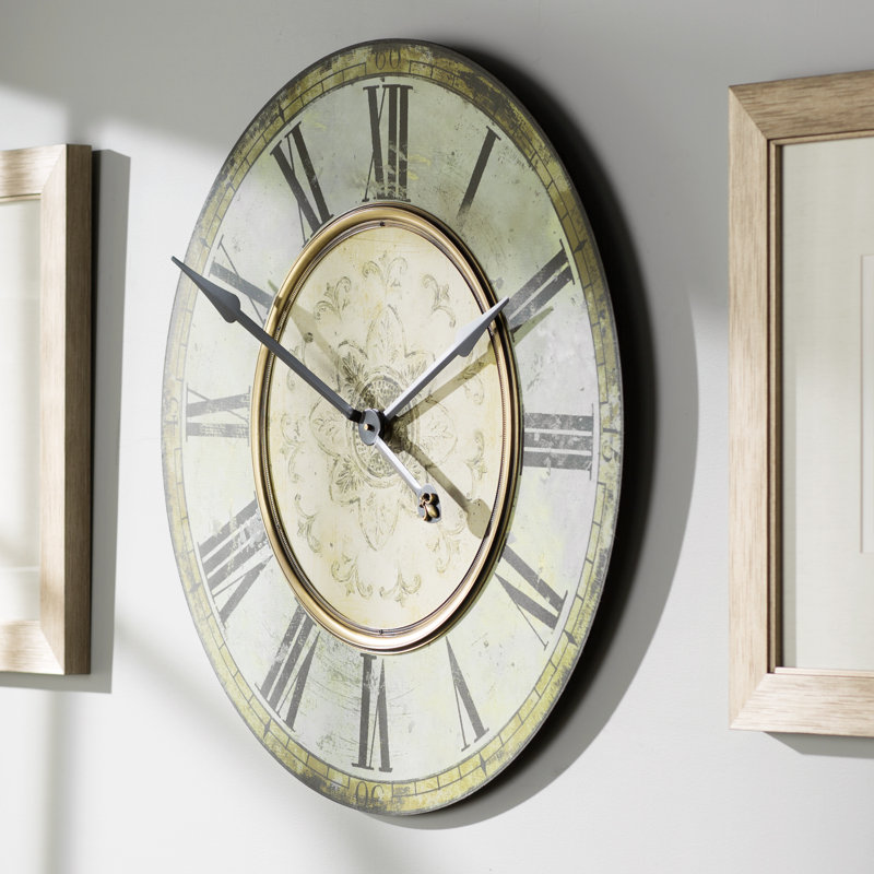 One Allium Way® Kenn Round 29" Wall Clock & Reviews Wayfair